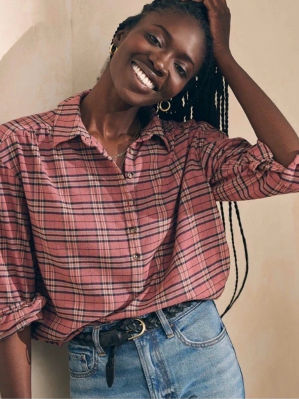 Faherty Olli Flannel Button Down XS